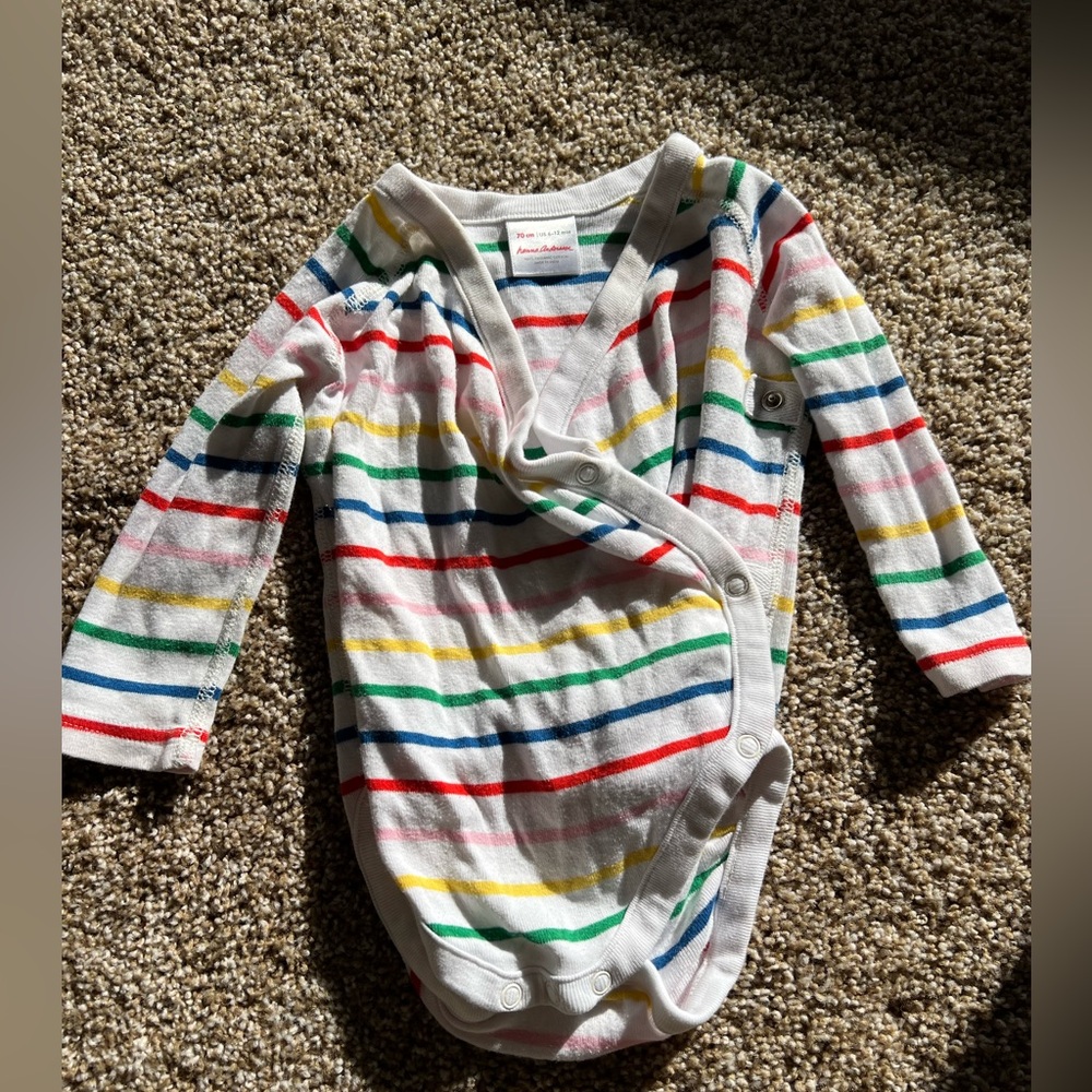 Hanna Andersson Striped Onesie